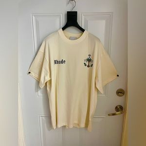 (SOLD) RHUDE Las Palmas White T-shirt